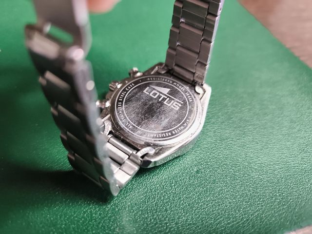 Reloj Lotus Junior cronógrafo azul y plata