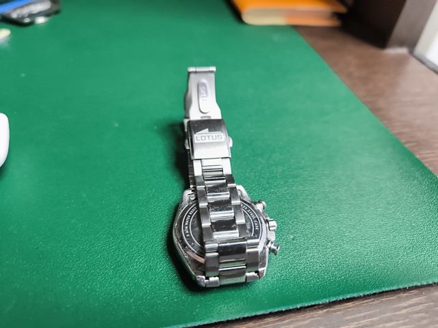 Reloj Lotus Junior cronógrafo azul y plata