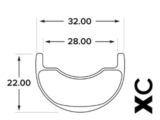 Roda 29" BTT Carbono South Industries 28mm interno