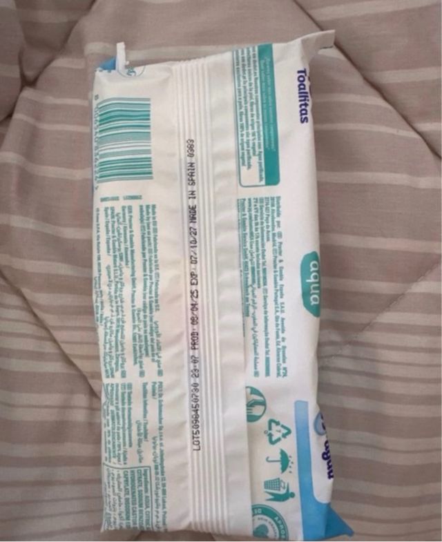 20 paquetes Toallitas Aqua 48uds