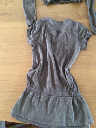 Vestido y chaqueta marrones niña 10-12 años