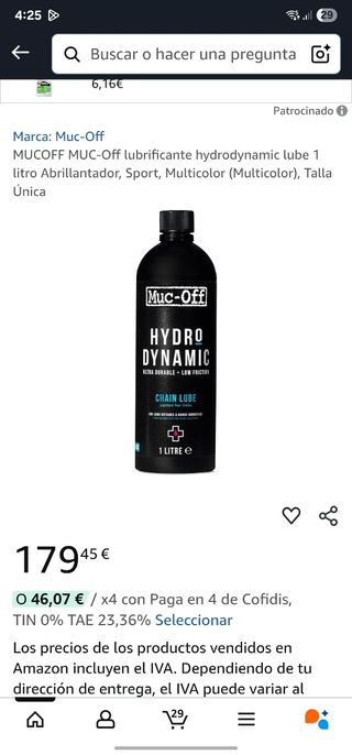 Lubricante cadena bici hydrodynamic