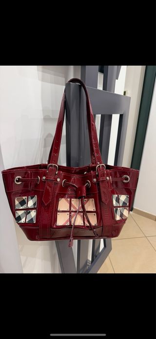 Borsa Burberry vintage rossa