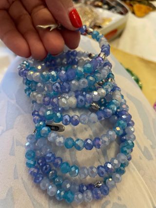 Braccialetti cristallo - Verde & Viola