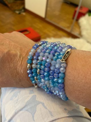 Braccialetti cristallo - Verde & Viola
