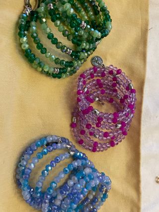 Braccialetti cristallo - Verde & Viola