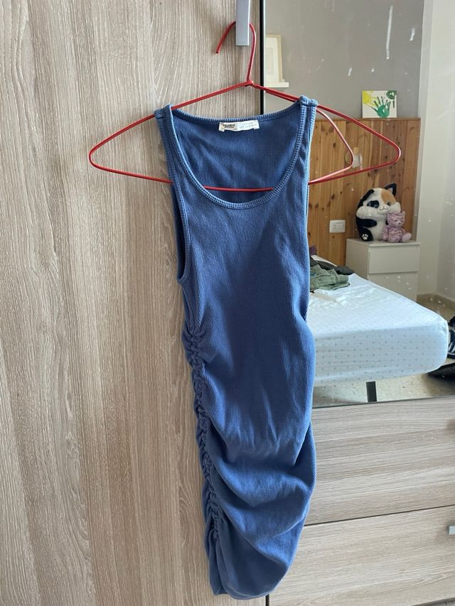 Vestido Pull&Bear azul - Talla S