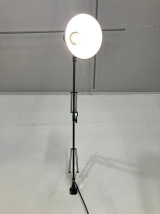 Lampada "tecnica" nero da parete/morsetto