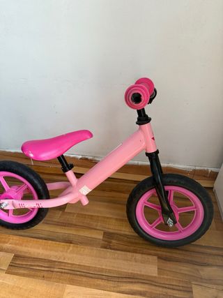Bicicleta sin pedales niña rosa