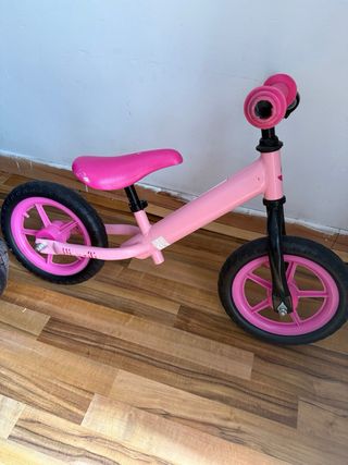 Bicicleta sin pedales niña rosa