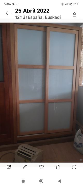 Armario 2 puertas correderas