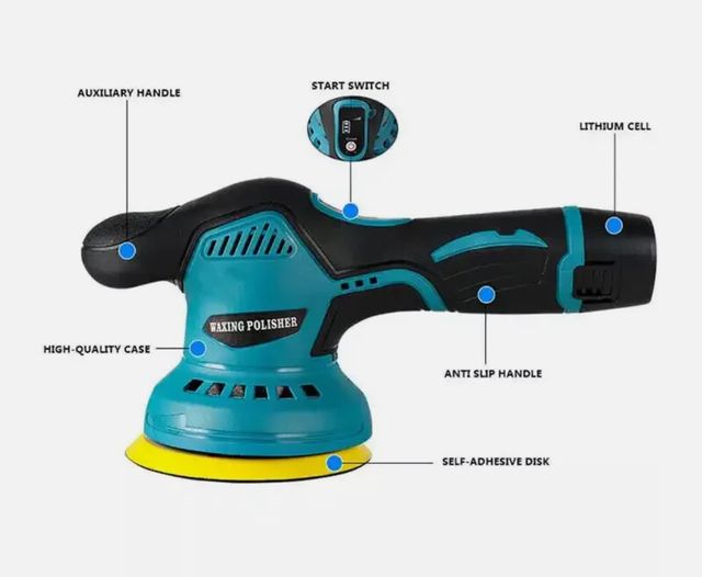 Lucidatrice Auto Levigatrice con 2 Batterie NUOVA