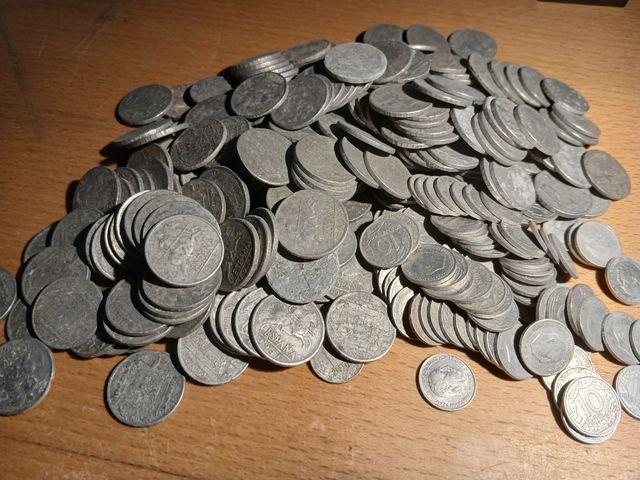 0,5 kg monedas aluminio