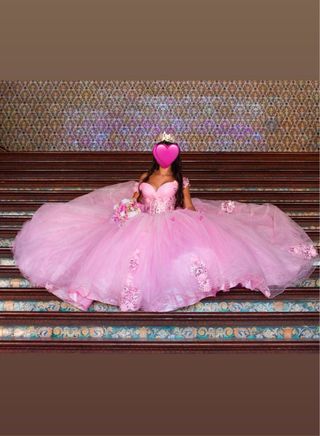 Vestido Quinceañera Rosa
