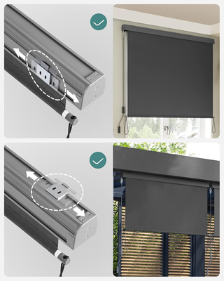 Tenda da Sole Verticale, Estensibile, 2.5 x 1.4 m,