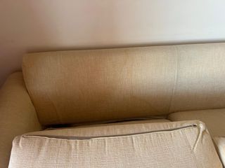 Divano letto 2 posti beige, misure 2,15x1 m