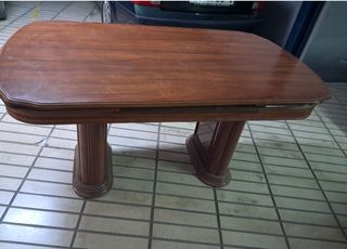 Mesa extensible madera y 6 sillas 