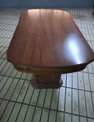 Mesa extensible madera y 6 sillas 