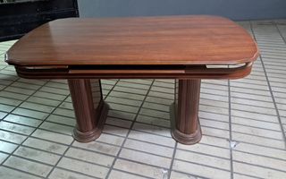 Mesa extensible madera y 6 sillas 
