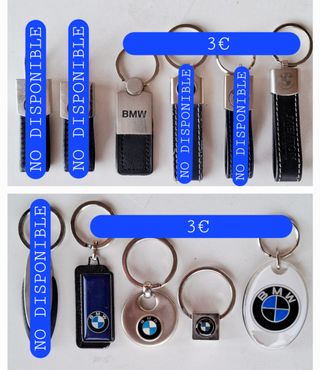 Llaveros BMW antiguos de colección vintage retro