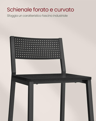 Sgabelli Cucina, Set da 2, Sgabelli Alti per Cucin