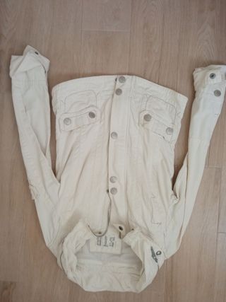 Chaqueta vaquera blanca mujer