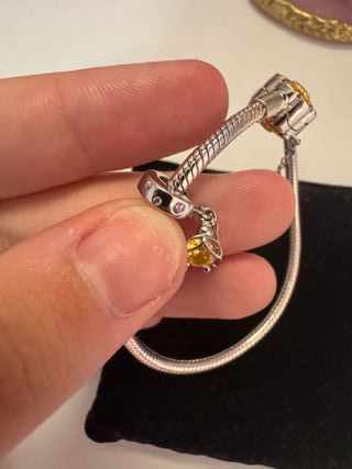 Pulsera compatible con Charm plateada brillante 92