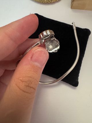Pulsera compatible con Charm plateada brillante 92