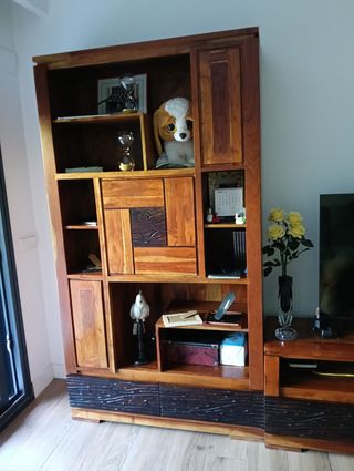 Mueble salón madera maciza