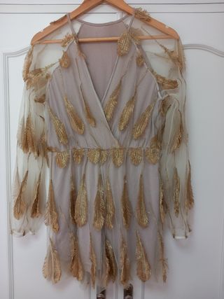 Mono corto dorado beige T.M