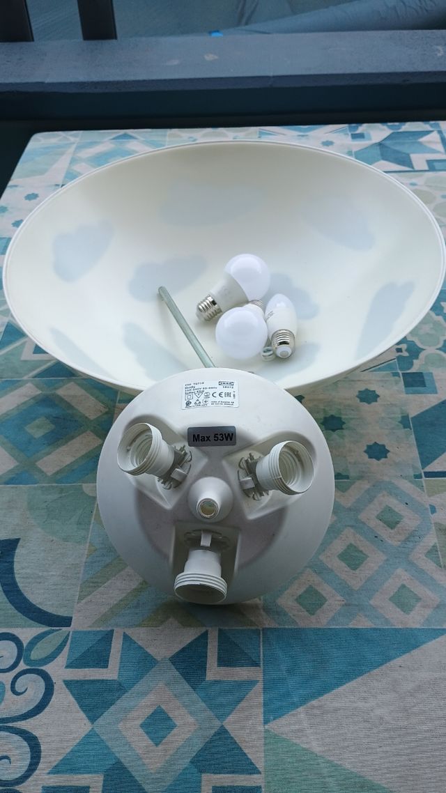 Lampara techo infantil Ikea - Nubes