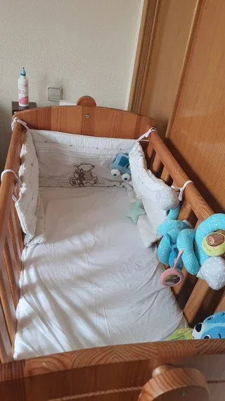 Minicuna madera - bebé