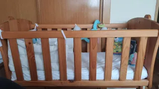 Minicuna madera - bebé