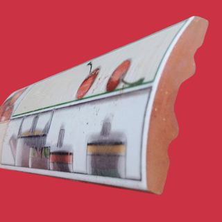 Cenefa azulejos cerámica baldosa curvada cocina