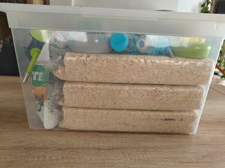 Jaula hamster + pack accesorios y consumibles