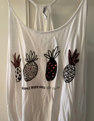 Camiseta tirantes Bershka M blanca