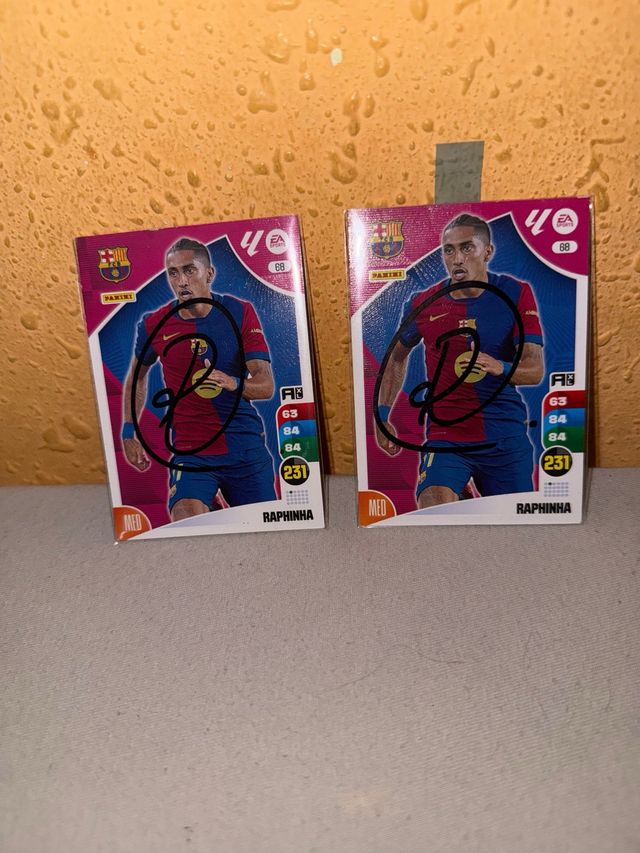 2 Cromos Raphinha FC Barcelona