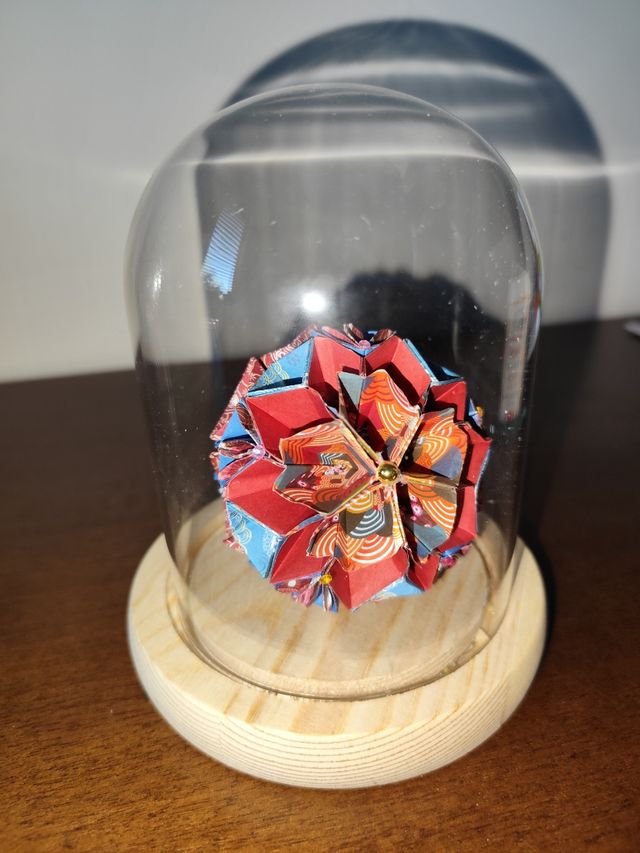 Lampada Sfera Origami in Vetro