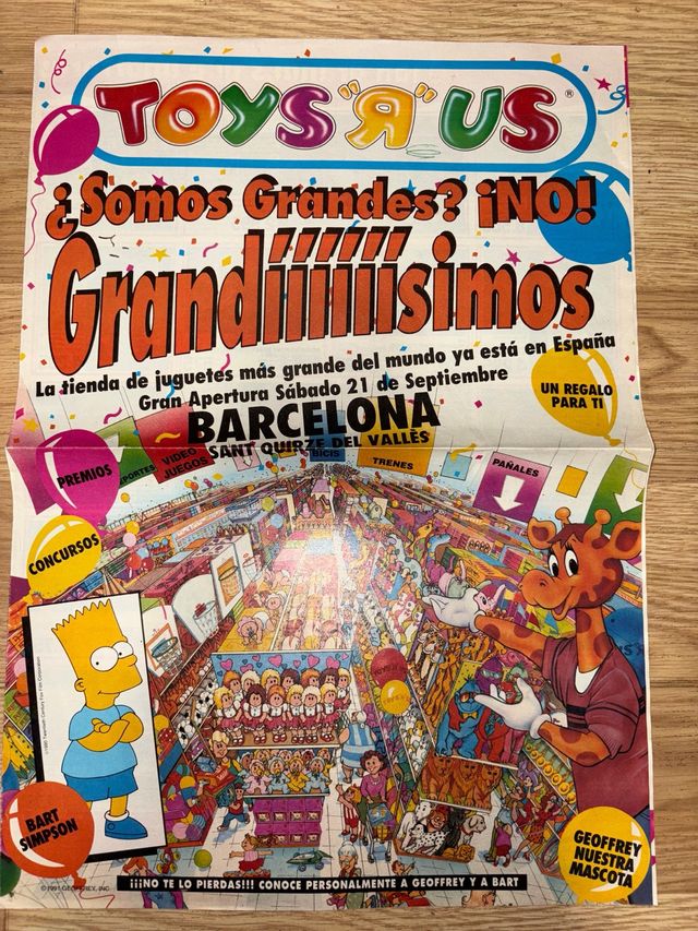 Catálogo Toys'R'Us 1991 Barcelona