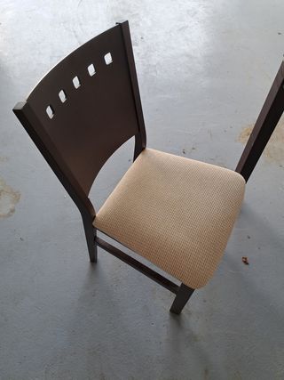 Mesa comedor 4 sillas - marrón beige