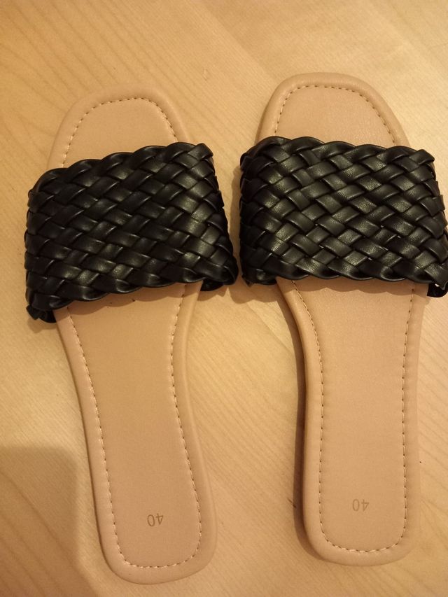 Sandali intrecciati neri - n.40