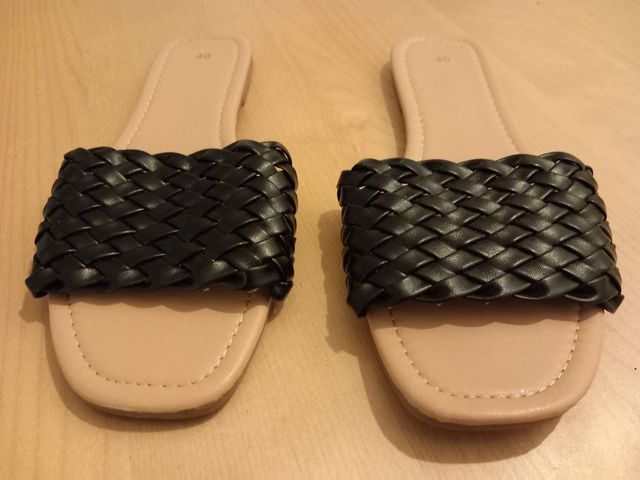 Sandali intrecciati neri - n.40