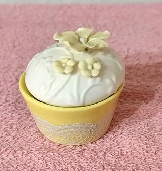 Barattolo Ceramica Cupcake Giallo