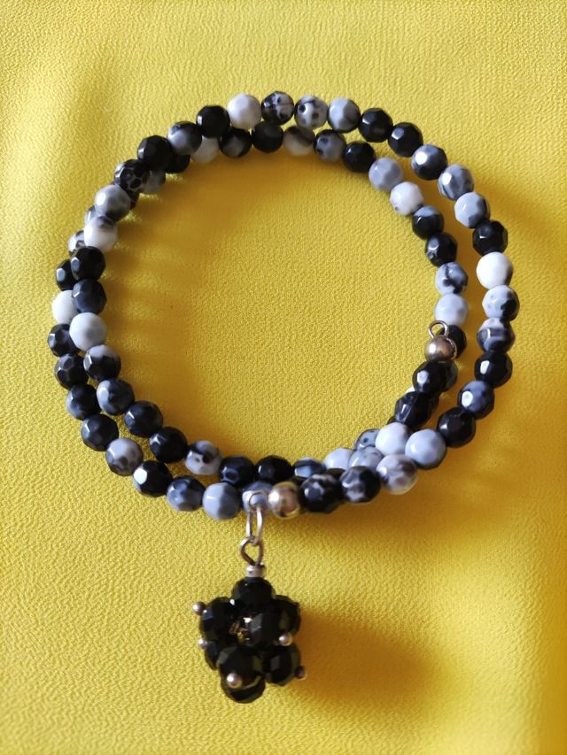 Bracciale doppio in pietra