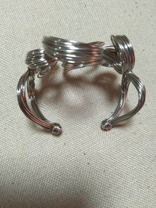Gargantilla y brazalete plata