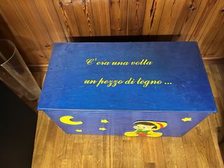 Panca giochi Pinocchio in legno