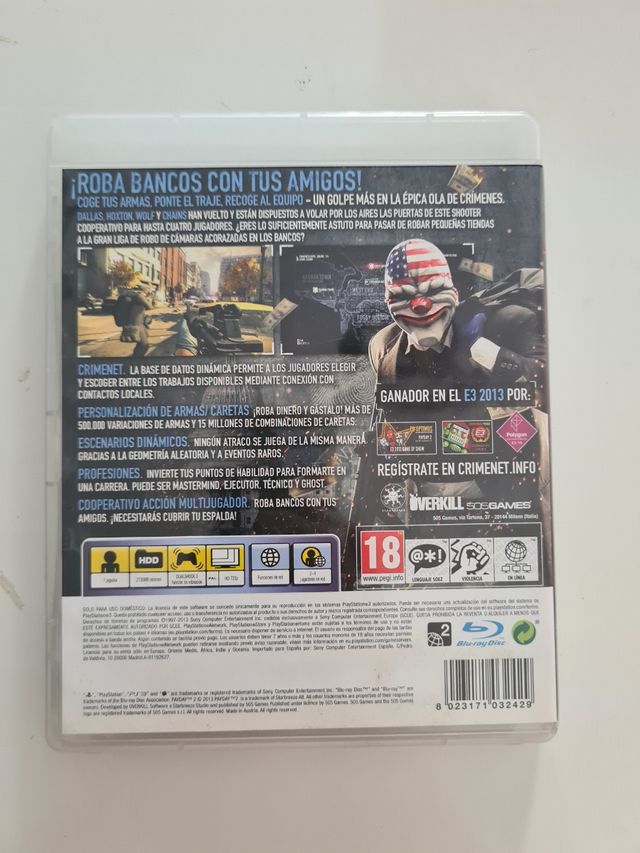 Pack juegos variados: PayDay 2...