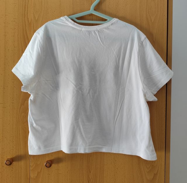 Crop top Stradivarius blanco