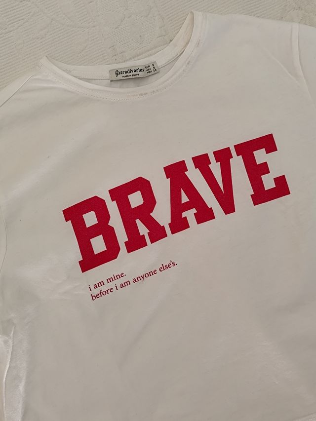 Crop top Stradivarius blanco