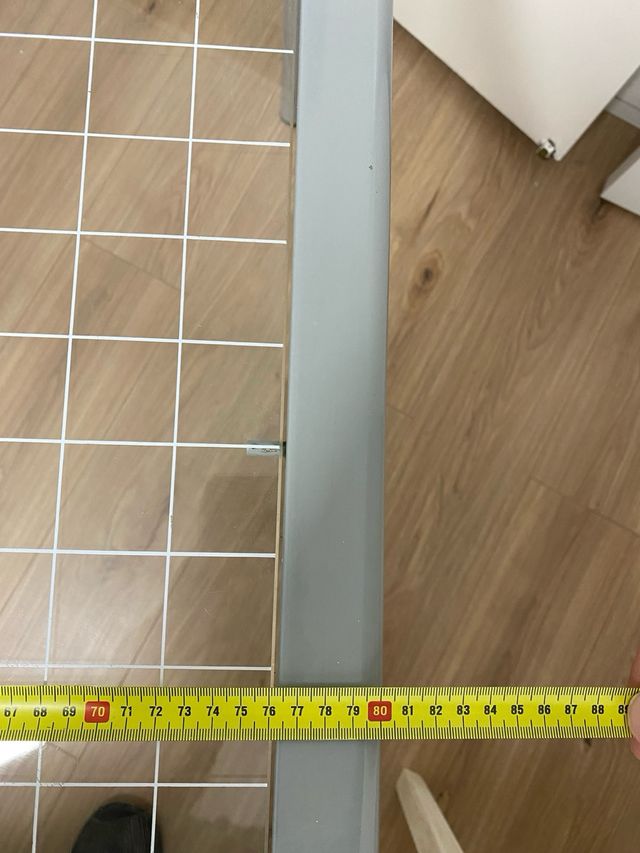 Mesa cristal gris - metal